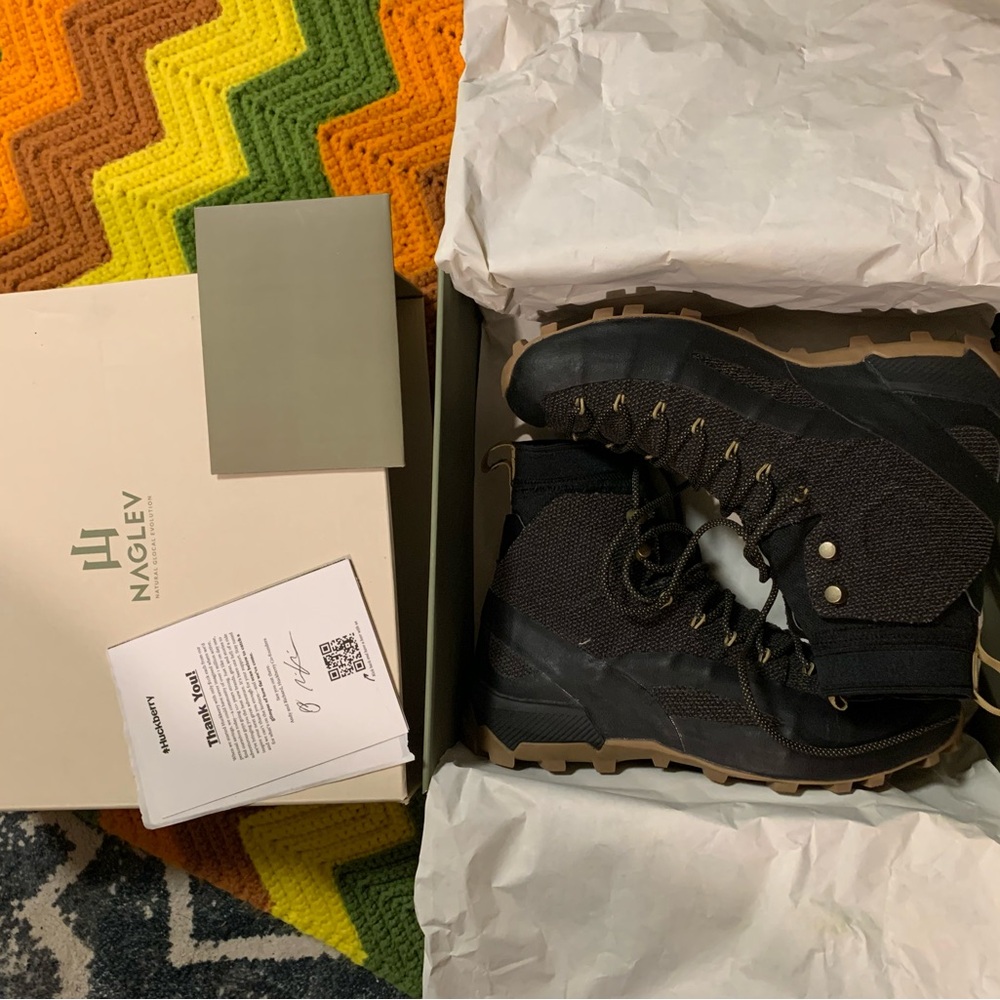 Brand new in box Naglev Combat Boots men’s size 9 - Picture 4 of 11